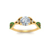 Load image into Gallery viewer, entwined-celtic-round-cut-love-knot-emerald-engagement-ring-in-yellow-gold-FD9306RORGEMGR-NL-YG