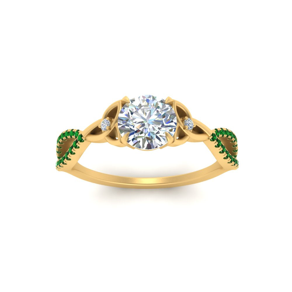 entwined-celtic-round-cut-love-knot-emerald-engagement-ring-in-yellow-gold-FD9306RORGEMGR-NL-YG