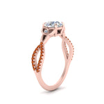 Load image into Gallery viewer, entwined-celtic-round-cut-love-knot-orange-sapphire-engagement-ring-in-rose-gold-FD9306RORGSAOR-NL-RG
