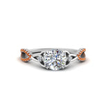 Load image into Gallery viewer, entwined-celtic-round-cut-love-knot-orange-sapphire-engagement-ring-in-white-gold-FD9306RORGSAOR-NL-WG
