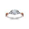 Load image into Gallery viewer, entwined-celtic-round-cut-love-knot-orange-sapphire-engagement-ring-in-white-gold-FD9306RORGSAOR-NL-WG