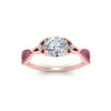 Load image into Gallery viewer, entwined-celtic-round-cut-love-knot-pink-sapphire-engagement-ring-in-rose-gold-FD9306RORGSADRPI-NL-RG