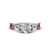 Load image into Gallery viewer, entwined-celtic-round-cut-love-knot-pink-sapphire-engagement-ring-in-white-gold-FD9306RORGSADRPI-NL-WG