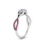 Load image into Gallery viewer, entwined-celtic-round-cut-love-knot-pink-sapphire-engagement-ring-in-white-gold-FD9306RORGSADRPI-NL-WG
