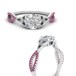 Load image into Gallery viewer, entwined-celtic-round-cut-love-knot-pink-sapphire-engagement-ring-in-white-gold-FD9306RORGSADRPI-NL-WG
