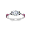 Load image into Gallery viewer, entwined-celtic-round-cut-love-knot-pink-sapphire-engagement-ring-in-white-gold-FD9306RORGSADRPI-NL-WG