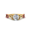 Load image into Gallery viewer, entwined-celtic-round-cut-love-knot-pink-sapphire-engagement-ring-in-yellow-gold-FD9306RORGSADRPI-NL-YG