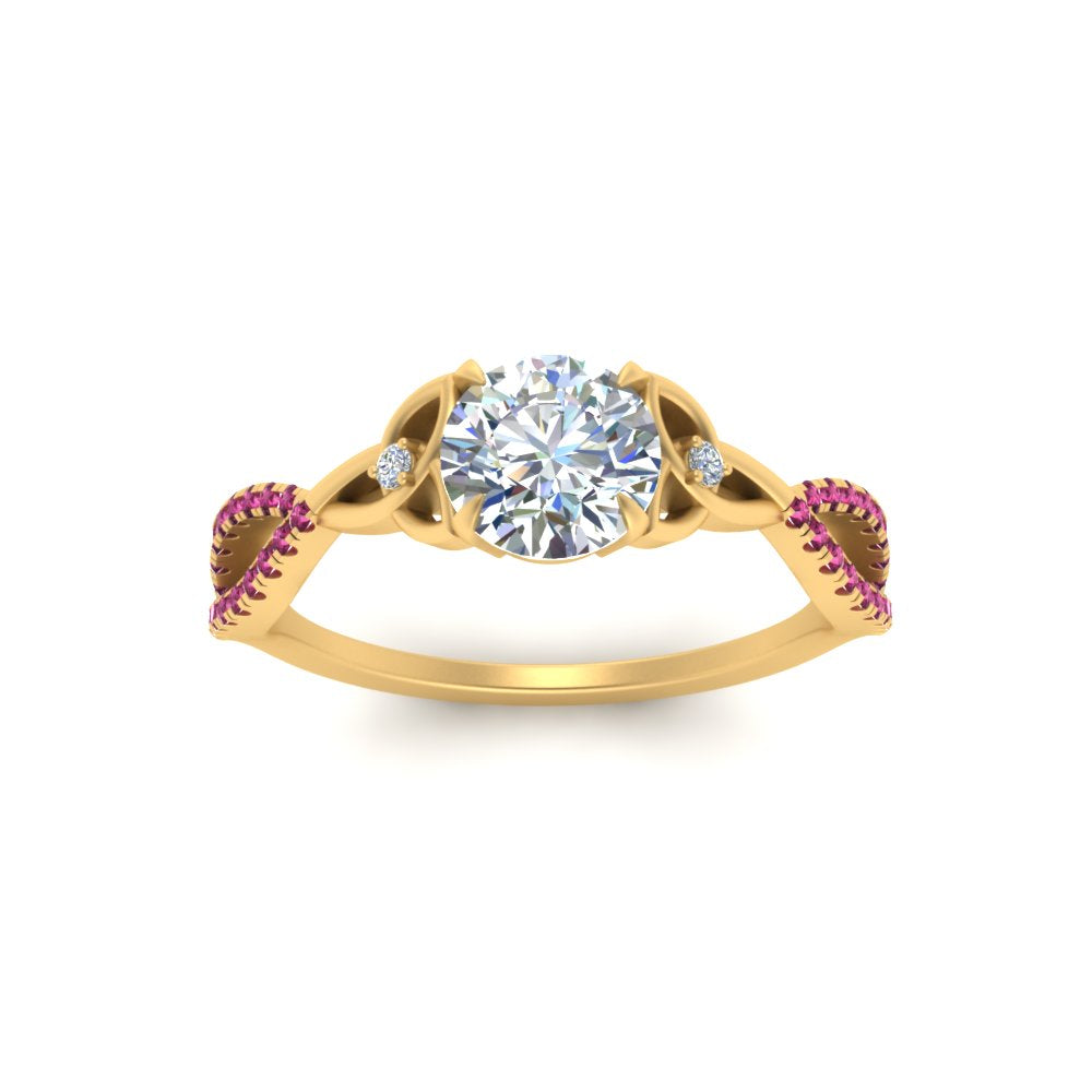 entwined-celtic-round-cut-love-knot-pink-sapphire-engagement-ring-in-yellow-gold-FD9306RORGSADRPI-NL-YG
