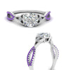 Load image into Gallery viewer, entwined-celtic-round-cut-love-knot-purple-topaz-engagement-ring-in-white-gold-FD9306RORGVITO-NL-WG