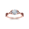 Load image into Gallery viewer, entwined-celtic-round-cut-love-knot-ruby-engagement-ring-in-rose-gold-FD9306RORGRUDR-NL-RG