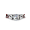 Load image into Gallery viewer, entwined-celtic-round-cut-love-knot-ruby-engagement-ring-in-white-gold-FD9306RORGRUDR-NL-WG