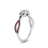 Load image into Gallery viewer, entwined-celtic-round-cut-love-knot-ruby-engagement-ring-in-white-gold-FD9306RORGRUDR-NL-WG
