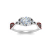 Load image into Gallery viewer, entwined-celtic-round-cut-love-knot-ruby-engagement-ring-in-white-gold-FD9306RORGRUDR-NL-WG