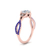 Load image into Gallery viewer, entwined-celtic-round-cut-love-knot-sapphire-engagement-ring-in-rose-gold-FD9306RORGSABL-NL-RG