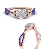 Load image into Gallery viewer, entwined-celtic-round-cut-love-knot-sapphire-engagement-ring-in-rose-gold-FD9306RORGSABL-NL-RG