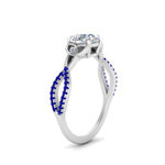 Load image into Gallery viewer, entwined-celtic-round-cut-love-knot-sapphire-engagement-ring-in-white-gold-FD9306RORGSABL-NL-WG
