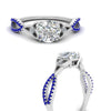 Load image into Gallery viewer, entwined-celtic-round-cut-love-knot-sapphire-engagement-ring-in-white-gold-FD9306RORGSABL-NL-WG