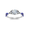 Load image into Gallery viewer, entwined-celtic-round-cut-love-knot-sapphire-engagement-ring-in-white-gold-FD9306RORGSABL-NL-WG