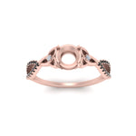Load image into Gallery viewer, entwined-celtic-semi-mount-cut-love-knot-black-diamond-engagement-ring-in-rose-gold-FD9306SMRGBLACK-NL-RG
