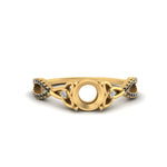 Load image into Gallery viewer, entwined-celtic-semi-mount-cut-love-knot-black-diamond-engagement-ring-in-yellow-gold-FD9306SMRGBLACK-NL-YG
