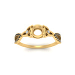 Load image into Gallery viewer, entwined-celtic-semi-mount-cut-love-knot-black-diamond-engagement-ring-in-yellow-gold-FD9306SMRGBLACK-NL-YG

