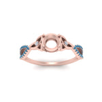 Load image into Gallery viewer, entwined-celtic-semi-mount-cut-love-knot-blue-topaz-engagement-ring-in-rose-gold-FD9306SMRGICBLTO-NL-RG
