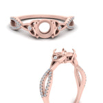 Load image into Gallery viewer, entwined-celtic-semi-mount-cut-love-knot-diamond-engagement-ring-in-rose-gold-FD9306SMR-NL-RG
