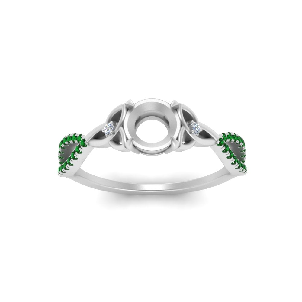 entwined-celtic-semi-mount-cut-love-knot-emerald-engagement-ring-in-white-gold-FD9306SMRGEMGR-NL-WG