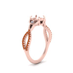 Load image into Gallery viewer, entwined-celtic-semi-mount-cut-love-knot-orange-sapphire-engagement-ring-in-rose-gold-FD9306SMRGSAOR-NL-RG
