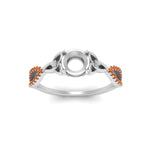 Load image into Gallery viewer, entwined-celtic-semi-mount-cut-love-knot-orange-sapphire-engagement-ring-in-white-gold-FD9306SMRGSAOR-NL-WG
