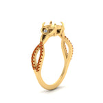 Load image into Gallery viewer, entwined-celtic-semi-mount-cut-love-knot-orange-sapphire-engagement-ring-in-yellow-gold-FD9306SMRGSAOR-NL-YG
