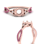 Load image into Gallery viewer, entwined-celtic-semi-mount-cut-love-knot-pink-sapphire-engagement-ring-in-rose-gold-FD9306SMRGSADRPI-NL-RG
