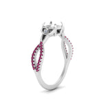 Load image into Gallery viewer, entwined-celtic-semi-mount-cut-love-knot-pink-sapphire-engagement-ring-in-white-gold-FD9306SMRGSADRPI-NL-WG
