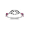 Load image into Gallery viewer, entwined-celtic-semi-mount-cut-love-knot-pink-sapphire-engagement-ring-in-white-gold-FD9306SMRGSADRPI-NL-WG