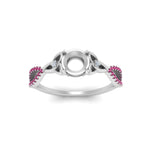 Load image into Gallery viewer, entwined-celtic-semi-mount-cut-love-knot-pink-sapphire-engagement-ring-in-white-gold-FD9306SMRGSADRPI-NL-WG
