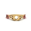 Load image into Gallery viewer, entwined-celtic-semi-mount-cut-love-knot-pink-sapphire-engagement-ring-in-yellow-gold-FD9306SMRGSADRPI-NL-YG