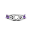 Load image into Gallery viewer, entwined-celtic-semi-mount-cut-love-knot-purple-topaz-engagement-ring-in-white-gold-FD9306SMRGVITO-NL-WG