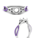 Load image into Gallery viewer, entwined-celtic-semi-mount-cut-love-knot-purple-topaz-engagement-ring-in-white-gold-FD9306SMRGVITO-NL-WG
