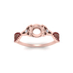 Load image into Gallery viewer, entwined-celtic-semi-mount-cut-love-knot-ruby-engagement-ring-in-rose-gold-FD9306SMRGRUDR-NL-RG
