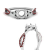 Load image into Gallery viewer, entwined-celtic-semi-mount-cut-love-knot-ruby-engagement-ring-in-white-gold-FD9306SMRGRUDR-NL-WG