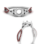 Load image into Gallery viewer, entwined-celtic-semi-mount-cut-love-knot-ruby-engagement-ring-in-white-gold-FD9306SMRGRUDR-NL-WG
