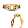 Load image into Gallery viewer, entwined-celtic-semi-mount-cut-love-knot-ruby-engagement-ring-in-yellow-gold-FD9306SMRGRUDR-NL-YG