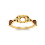 Load image into Gallery viewer, entwined-celtic-semi-mount-cut-love-knot-ruby-engagement-ring-in-yellow-gold-FD9306SMRGRUDR-NL-YG
