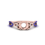 Load image into Gallery viewer, entwined-celtic-semi-mount-cut-love-knot-sapphire-engagement-ring-in-rose-gold-FD9306SMRGSABL-NL-RG
