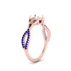 Load image into Gallery viewer, entwined-celtic-semi-mount-cut-love-knot-sapphire-engagement-ring-in-rose-gold-FD9306SMRGSABL-NL-RG