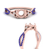 Load image into Gallery viewer, entwined-celtic-semi-mount-cut-love-knot-sapphire-engagement-ring-in-rose-gold-FD9306SMRGSABL-NL-RG