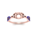Load image into Gallery viewer, entwined-celtic-semi-mount-cut-love-knot-sapphire-engagement-ring-in-rose-gold-FD9306SMRGSABL-NL-RG

