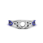 Load image into Gallery viewer, entwined-celtic-semi-mount-cut-love-knot-sapphire-engagement-ring-in-white-gold-FD9306SMRGSABL-NL-WG
