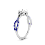 Load image into Gallery viewer, entwined-celtic-semi-mount-cut-love-knot-sapphire-engagement-ring-in-white-gold-FD9306SMRGSABL-NL-WG
