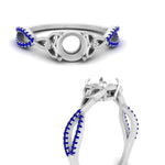 Load image into Gallery viewer, entwined-celtic-semi-mount-cut-love-knot-sapphire-engagement-ring-in-white-gold-FD9306SMRGSABL-NL-WG
